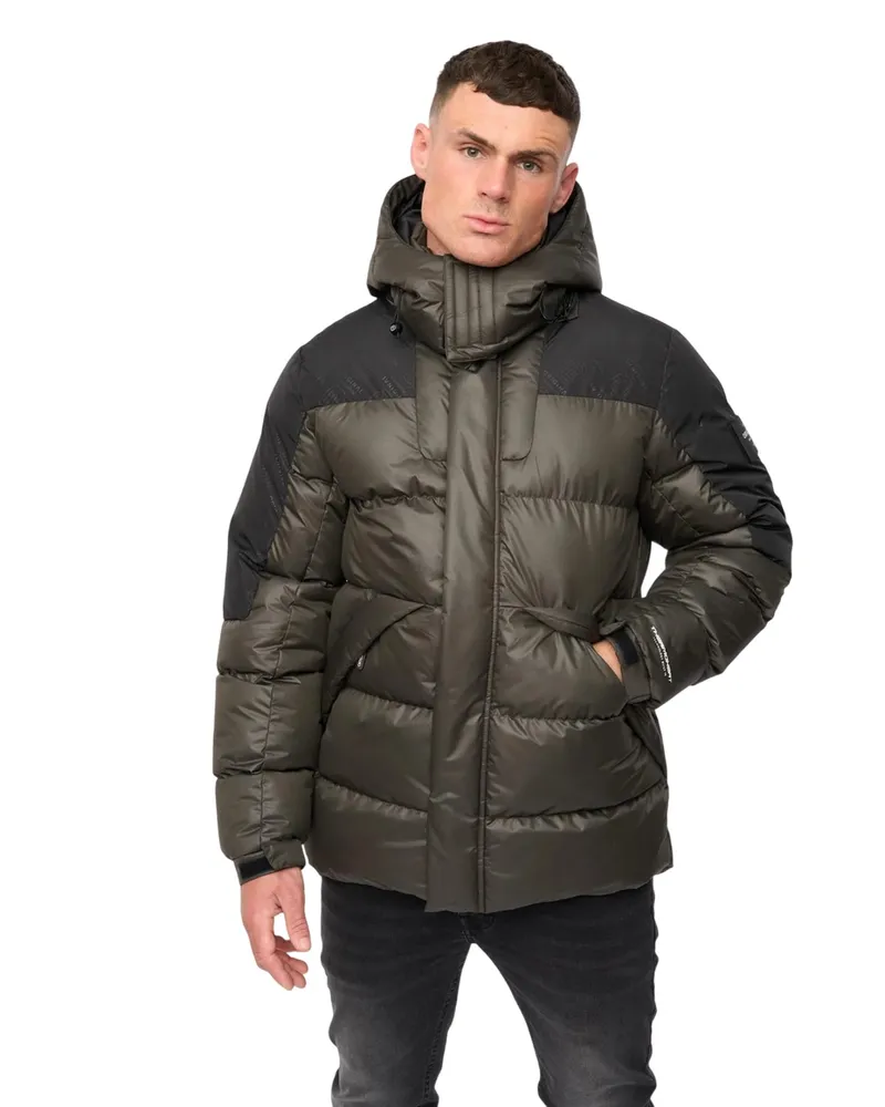 CrossHatch Camptor" Jacke Verkleidet für Herren (Oliv Oliv