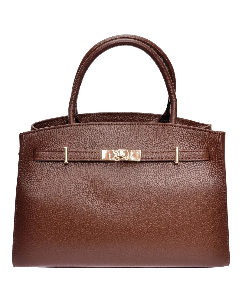 Isabella Rhea Kastanienbraun Rindsledertasche Dunkelbraun