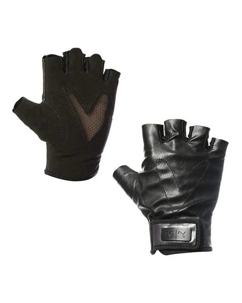 Puma x Selena Gomez Style Womens Biker Handschuhe Fingerloses Schwarz 041526 01 Schwarz