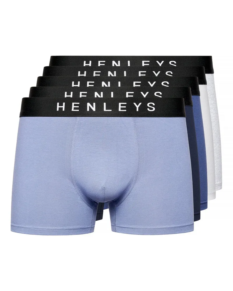 Henleys Inkset" Boxershorts für Herren(5er-Pack) (Bunt Grün