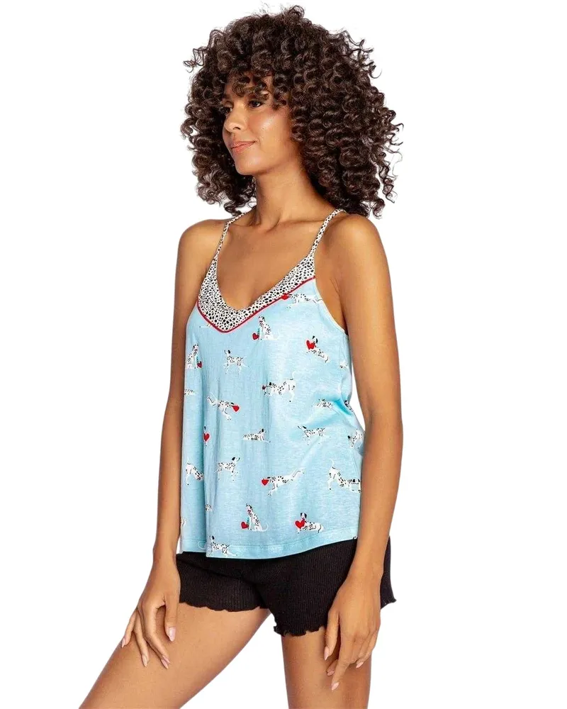 P.J. Salvage Trägerhemd für Damen (Aquablau Blau