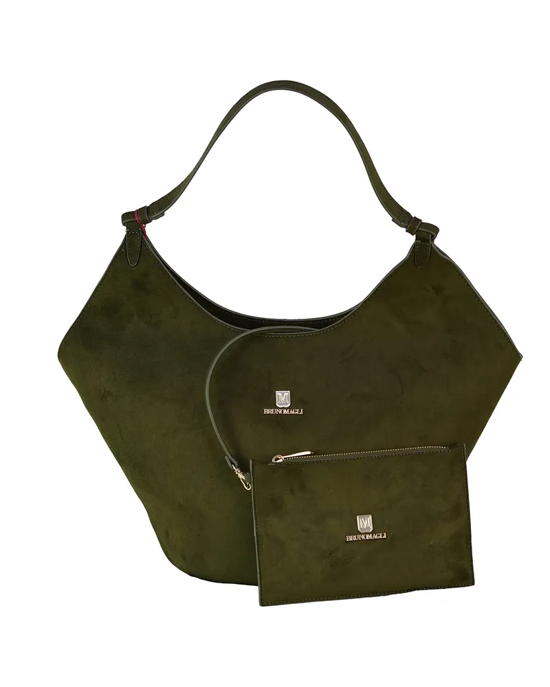 Bruno Magli Schultertasche für Damen - Grün Grün