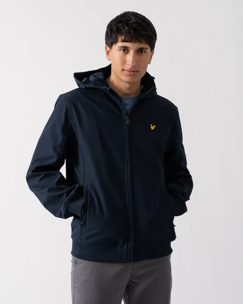Lyle & Scott Fleece-Rückseite für Herren-Softshelljacke Dunkles