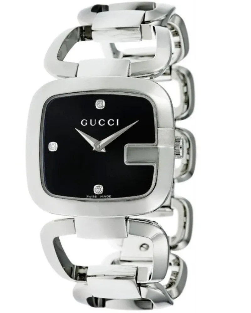 Gucci YA125406 G-Timeless Diamanten Schwarz Damenuhr Schwarz