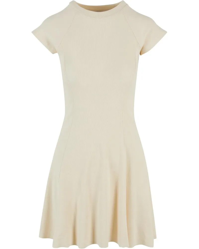 Urban Classics Kleid mit ausgestelltem Rock für Damen (Hell Sandfarben Wollweiß