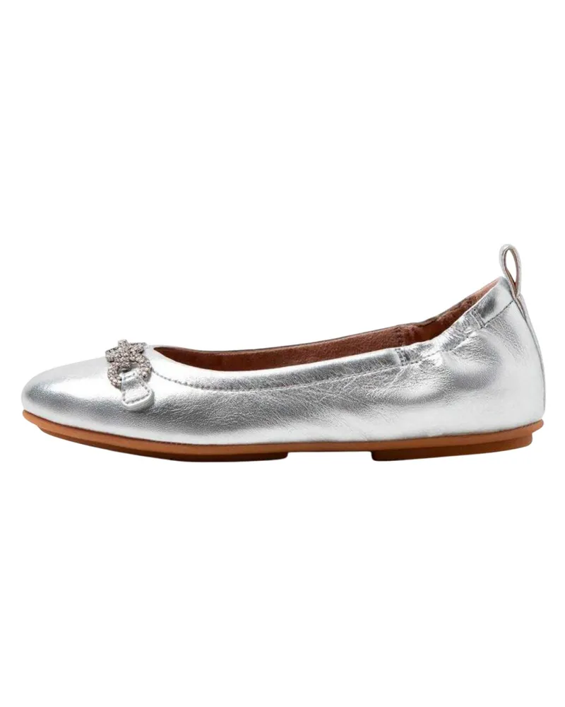 FitFlop Fit Flop - "Allegro" Glitzer Ballerinas für Damen (Silber Silber