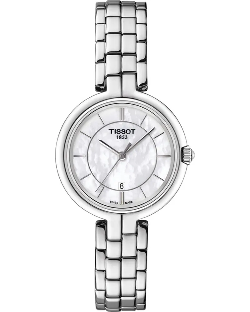 Tissot Flamingo Silber Damen Armbanduhr T0942101111100 Silber