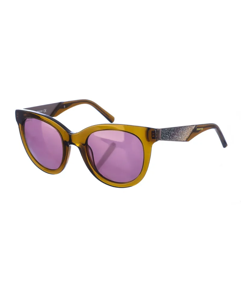 Swarovski Metall-Sonnenbrille mit ovaler Form SK0126S Damen Violett
