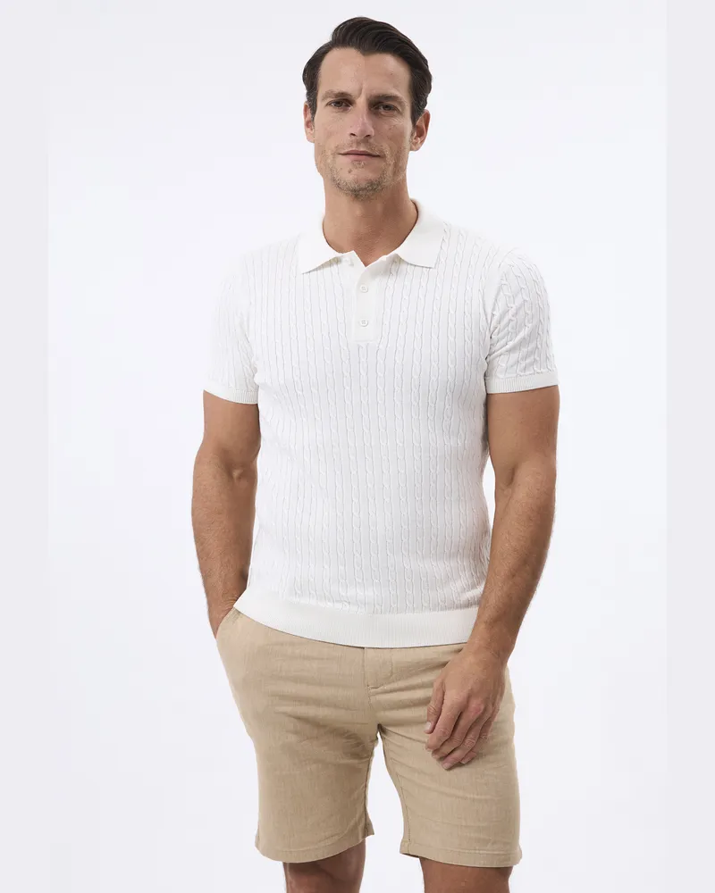 Felix Hardy Poloshirt Kurzarm Trikot Kurzarm Polo Shirt Ecru