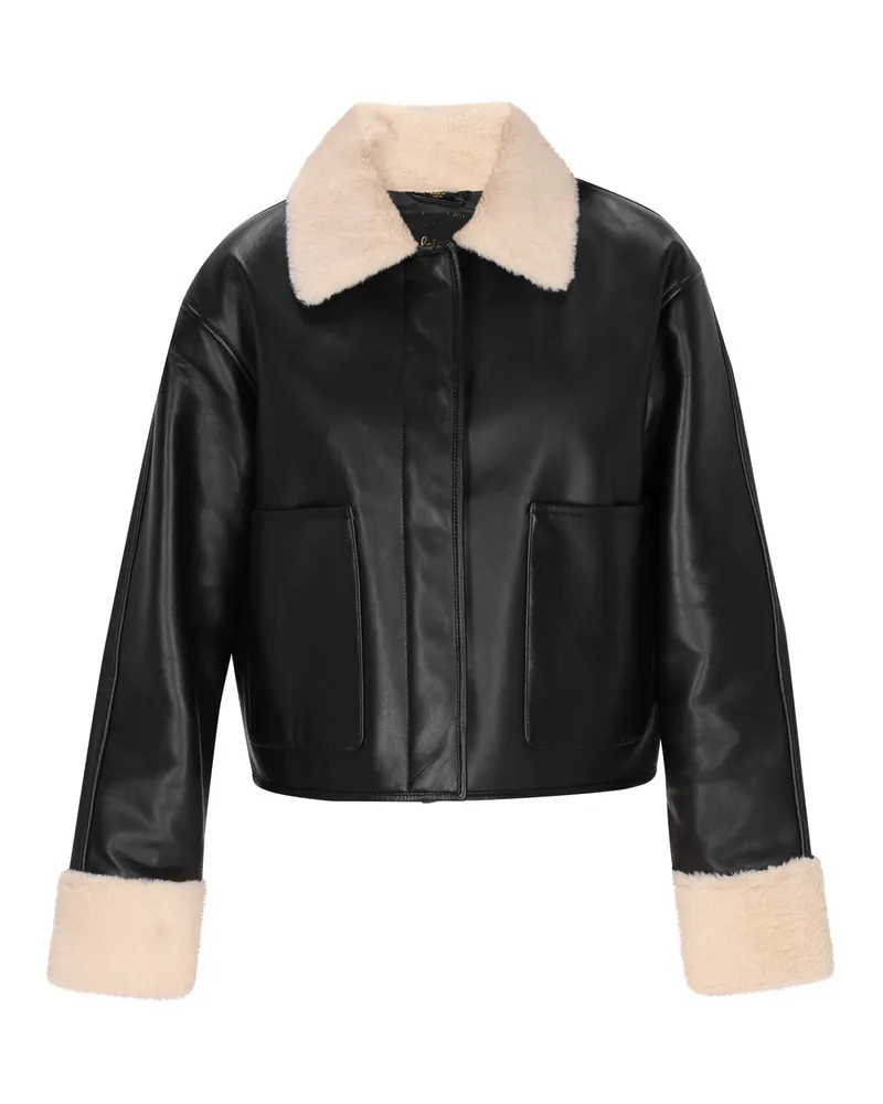 FAINA Jacke Frauen Schwarz Schwarz