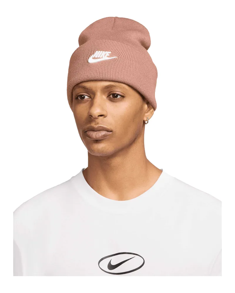 Nike Futura Peak" Mütze für Herren/Damen Unisex (Roségold/Weiß Roségold