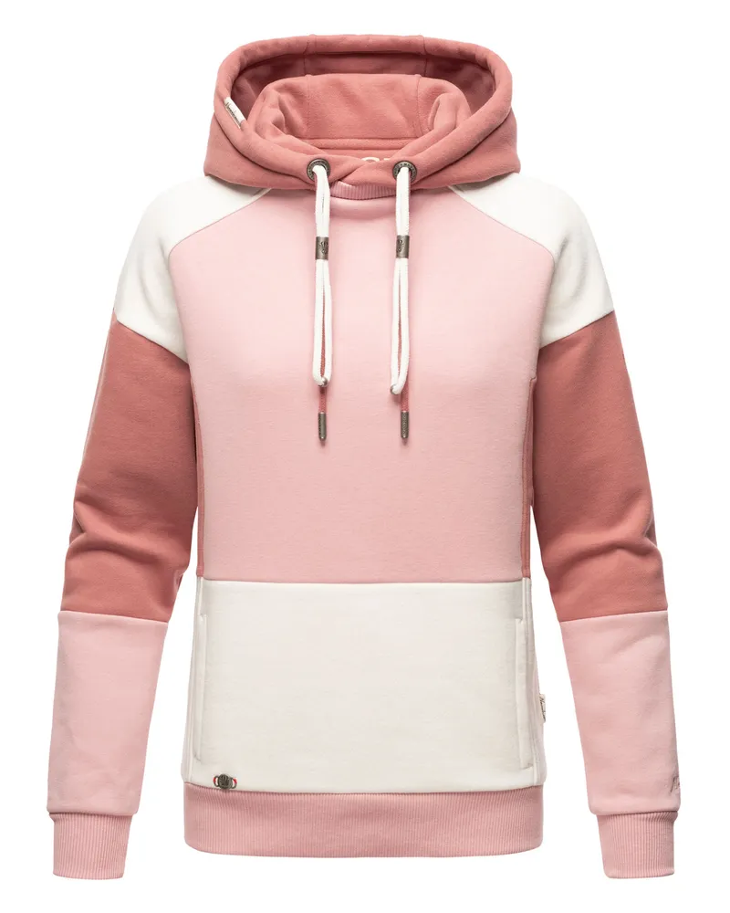 NAVAHOO Damen Hoodie Babykätzchen – Multicolor & Kuschelig Rosa