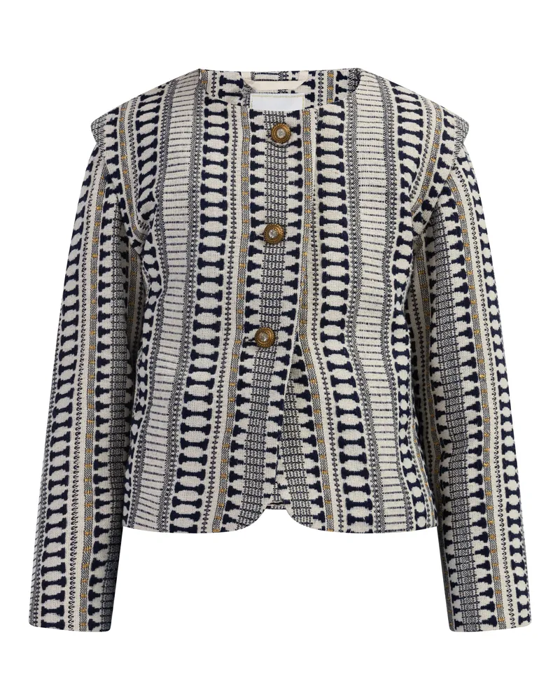 IZIA Blazerjacke Mädchen Dunkelmarine Wollweiss Marineblau