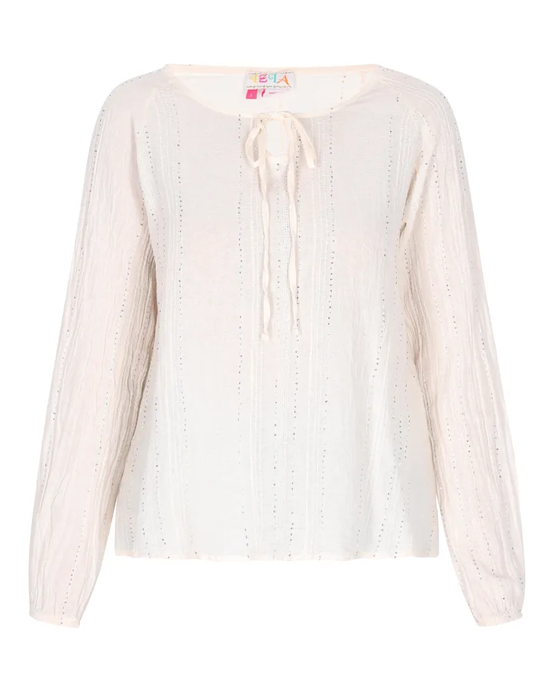 IZIA Bluse Damen Wollweiß Wollweiß