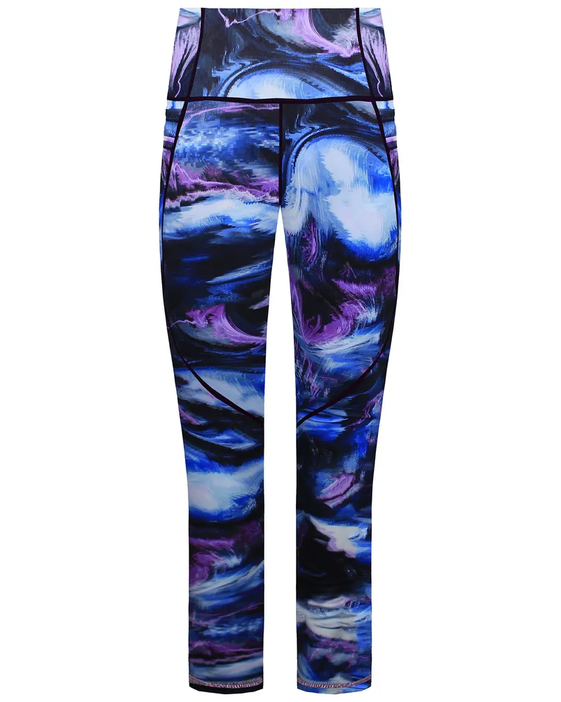Sweaty Betty Power Pro Workout Damen 7/8-Leggings mit blauem Aufdruck Blau
