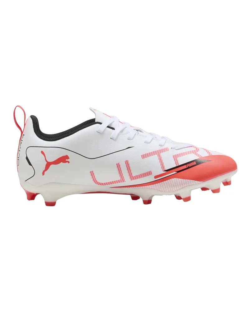 Puma Ultra 5 Play" Fußball-Stiefel für Herren (Weiß/Schwarz/Rot Weiß