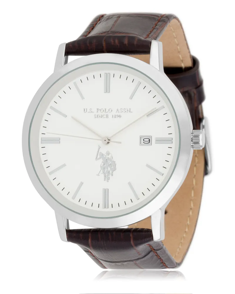 U.S. Polo Assn.  Uhr Oliver Herrenuhr Silber