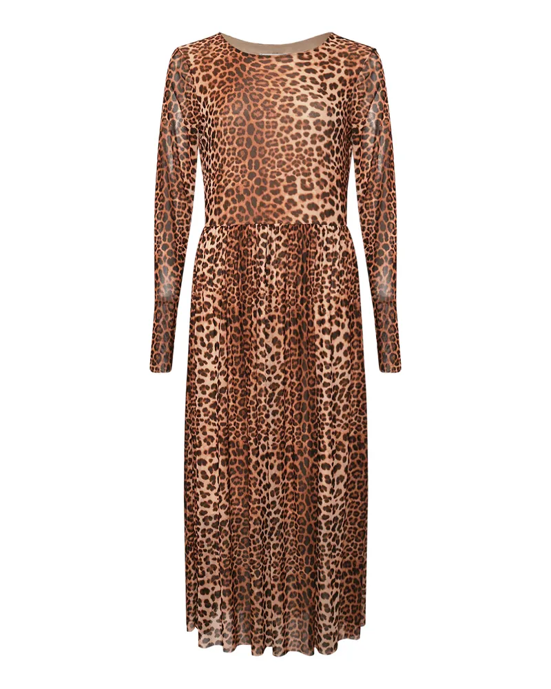 NOELLA Solay Midi-Kleid Beige
