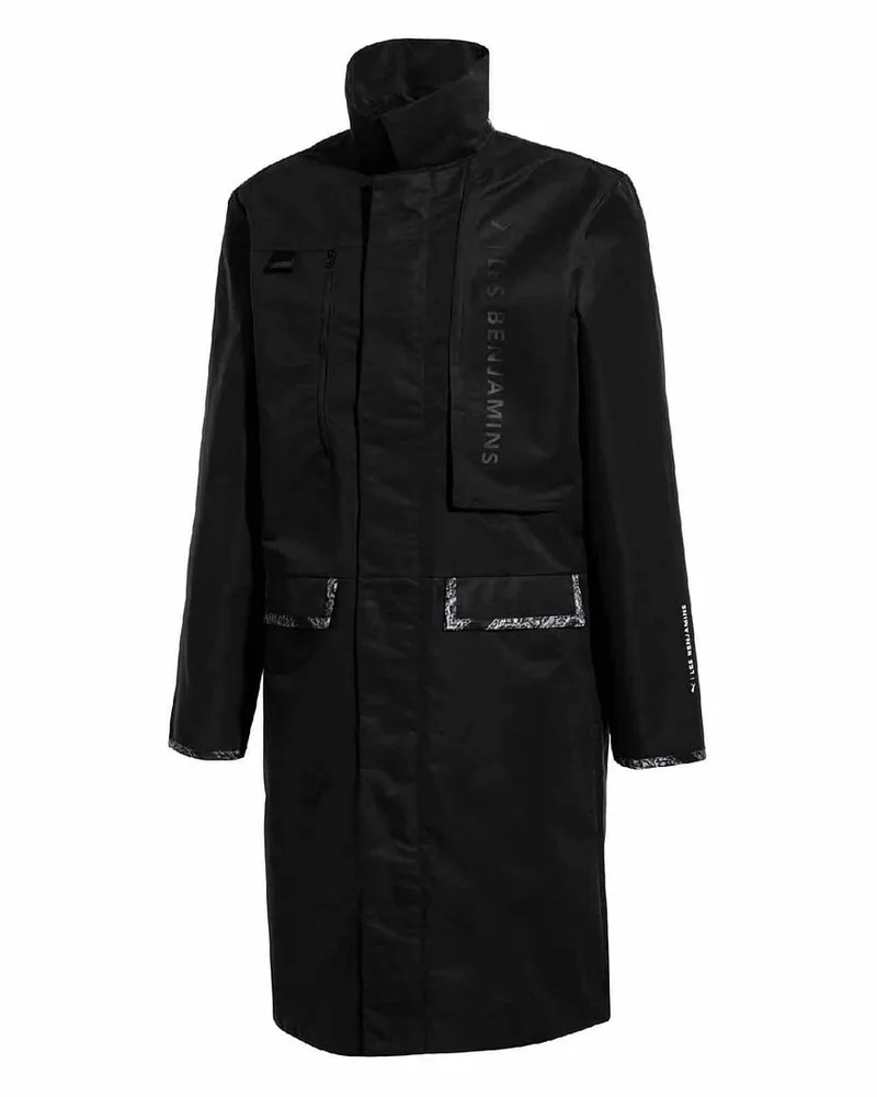 Puma x Les Benjamins Lange Männer Black Parka Jacke Schwarz