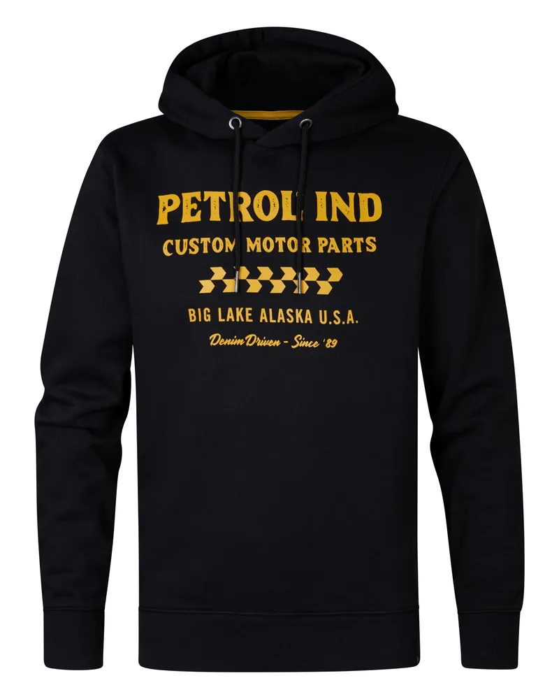 Petrol Industries Kapuzenpullover, Herren - Schwarz Schwarz