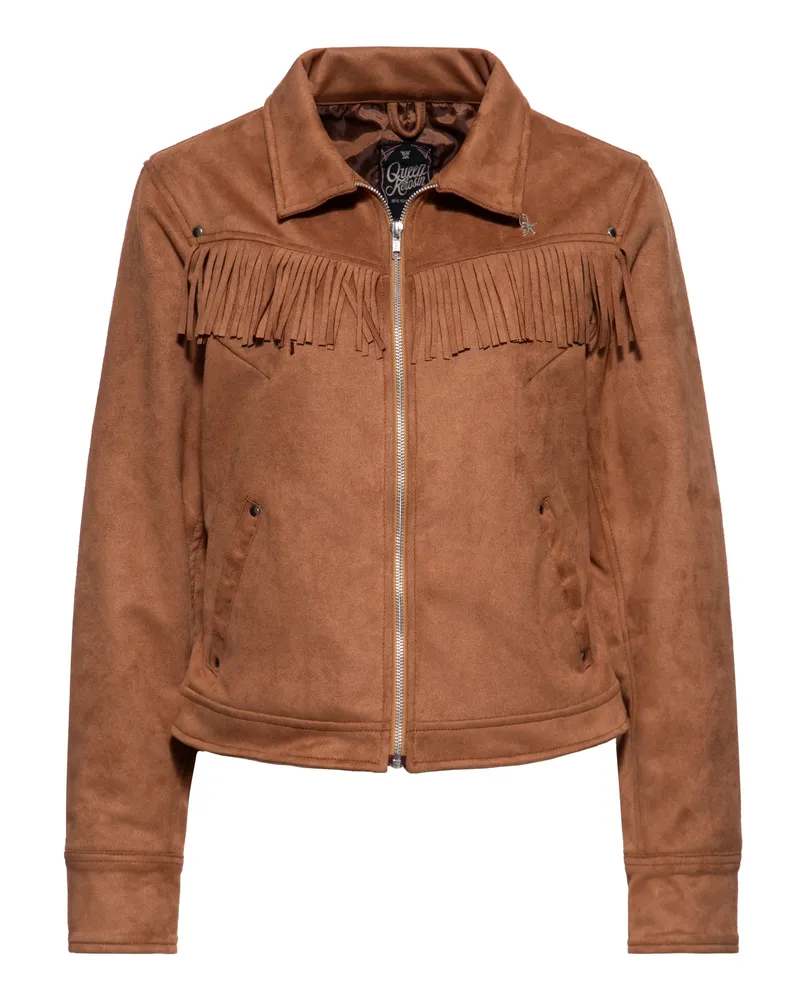 Queen Kerosin Damen Western-Jacke Braun
