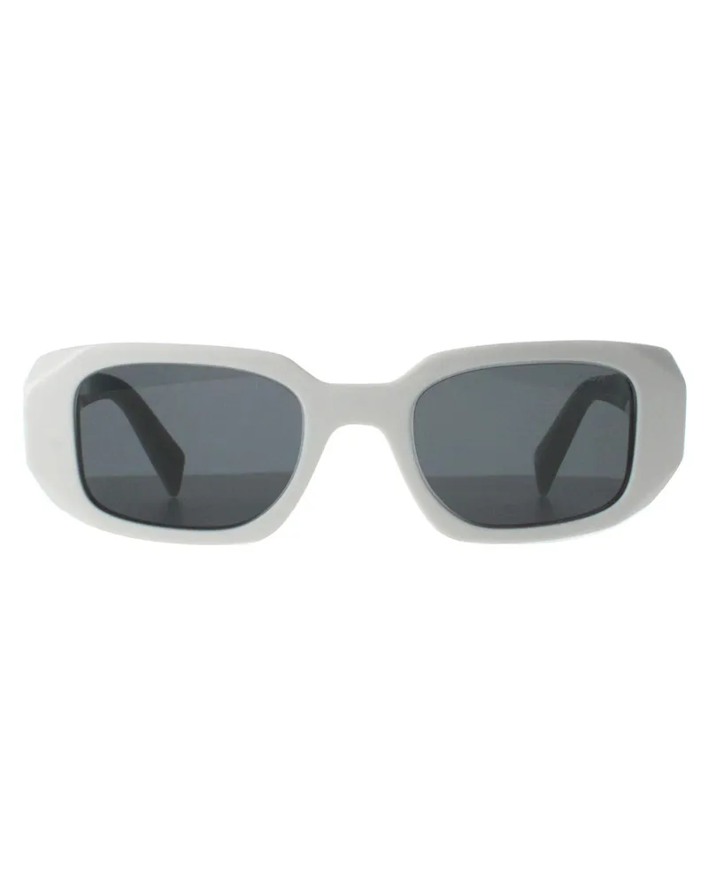 Prada PR17WS 1425S0 Talk dunkelgrau Sonnenbrille Weiß