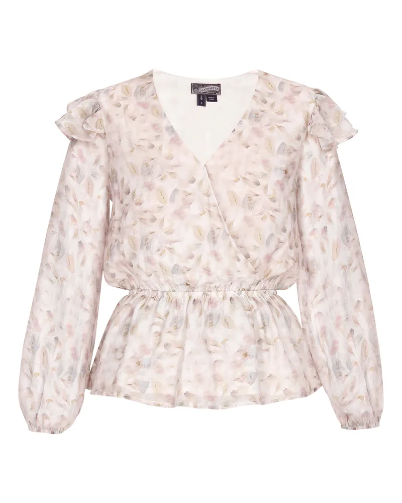 DreiMaster Bluse Damen Hell Braun Beige