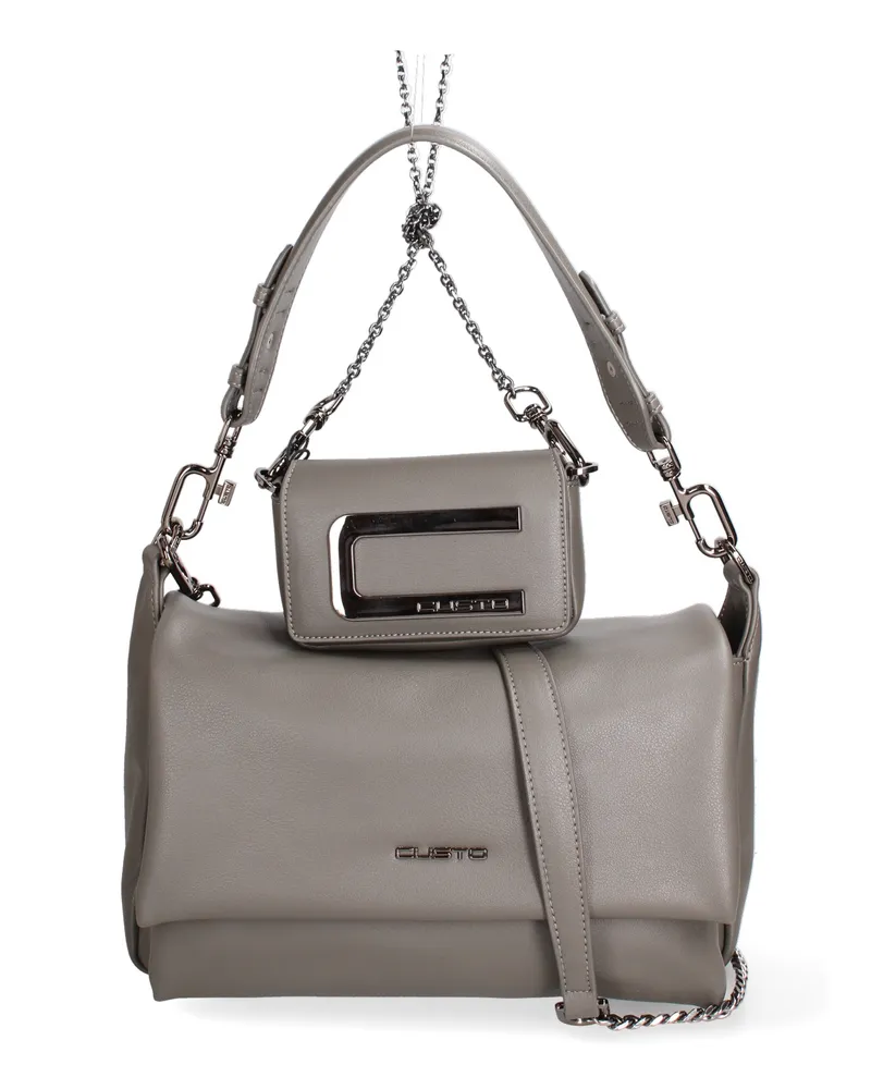 Custo Barcelona Taschen-Set Schultertasche mit Umhängeriemen Women Grau