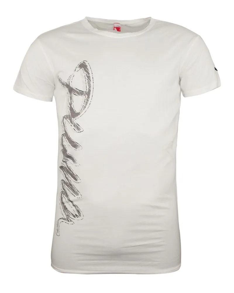 Puma Womens Oversize Kurzärmel-T-Shirt Graphic T-Shirt 822354 01 Weiß