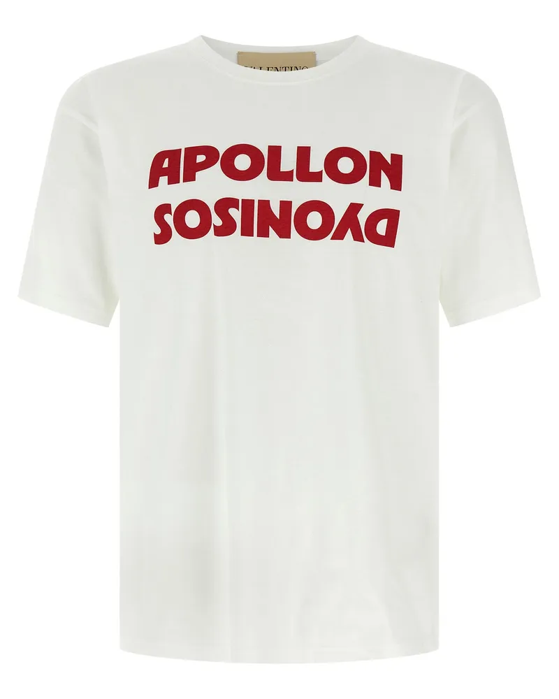 Valentino Garavani Weißes Baumwoll-T-Shirt Weiß