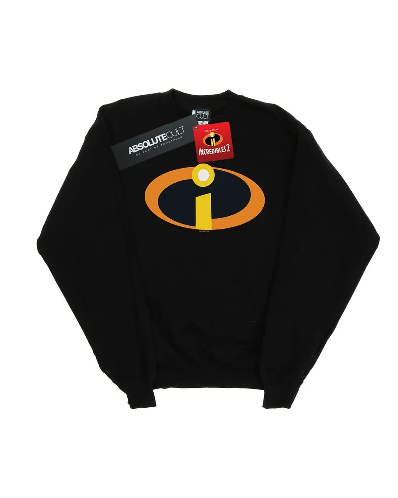 Disney The Incredibles Costume Logo" Sweatshirt für Herren (Schwarz Schwarz