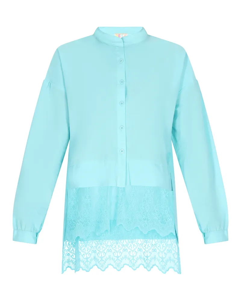 IZIA Bluse Damen Aqua Türkis