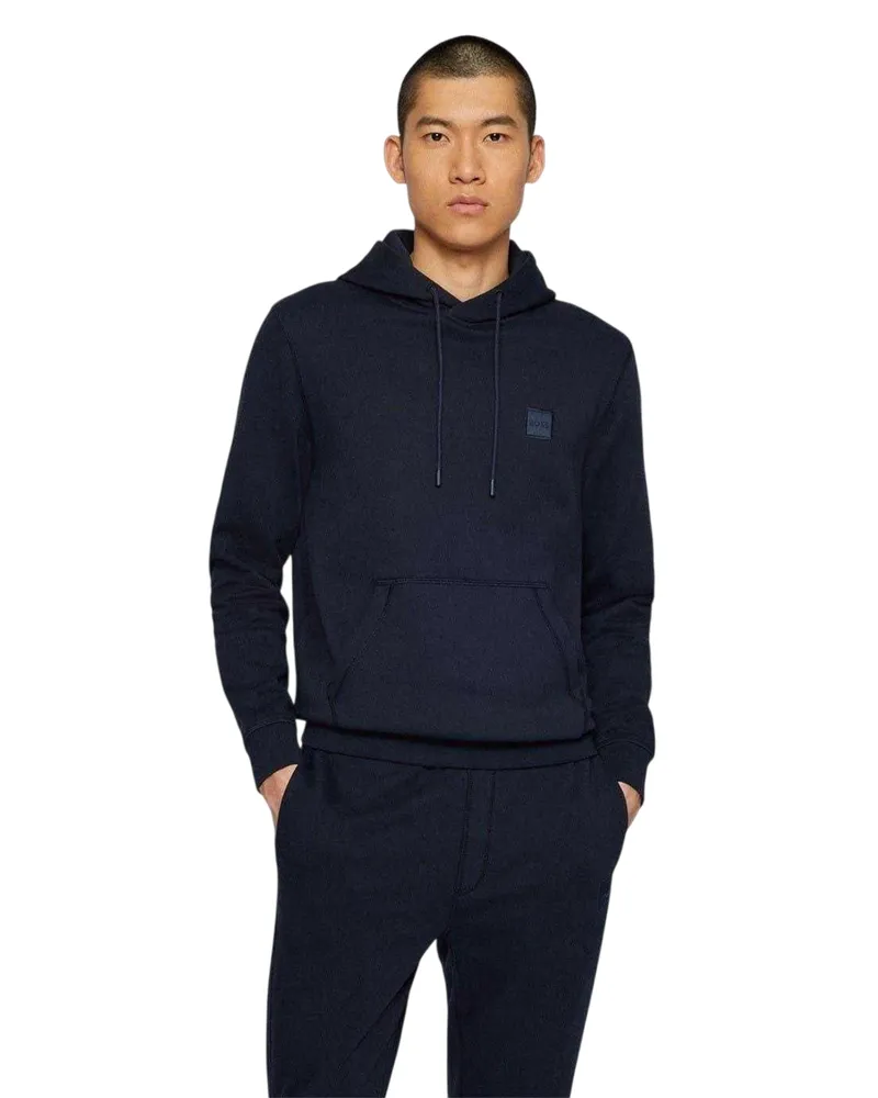 HUGO BOSS Wetalk" Hoodie zum Überziehen für Herren (Marine Marineblau