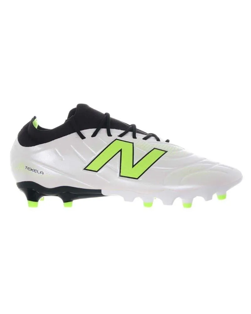 New Balance Tekela Academy" Fußballschuhe mit festem Boden für Herren (Weiß/Grün Weiß