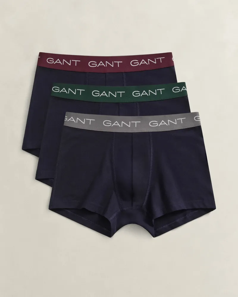 Gant 3 Packungsstämme, Blau Marineblau
