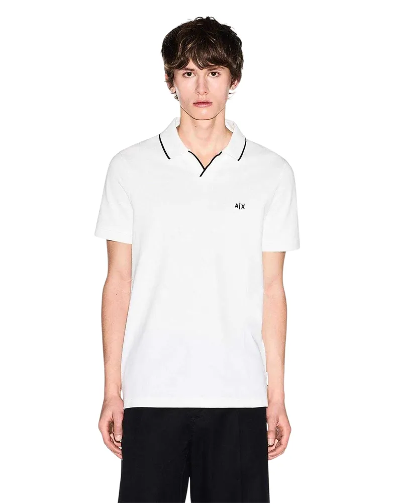 Armani Exchange Poloshirt für Herren (Naturweiß Wollweiß