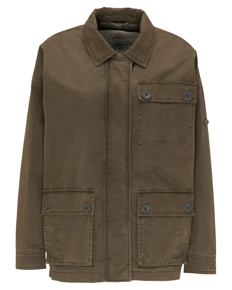 DreiMaster leichte Jacke Damen militärisch oliv Oliv