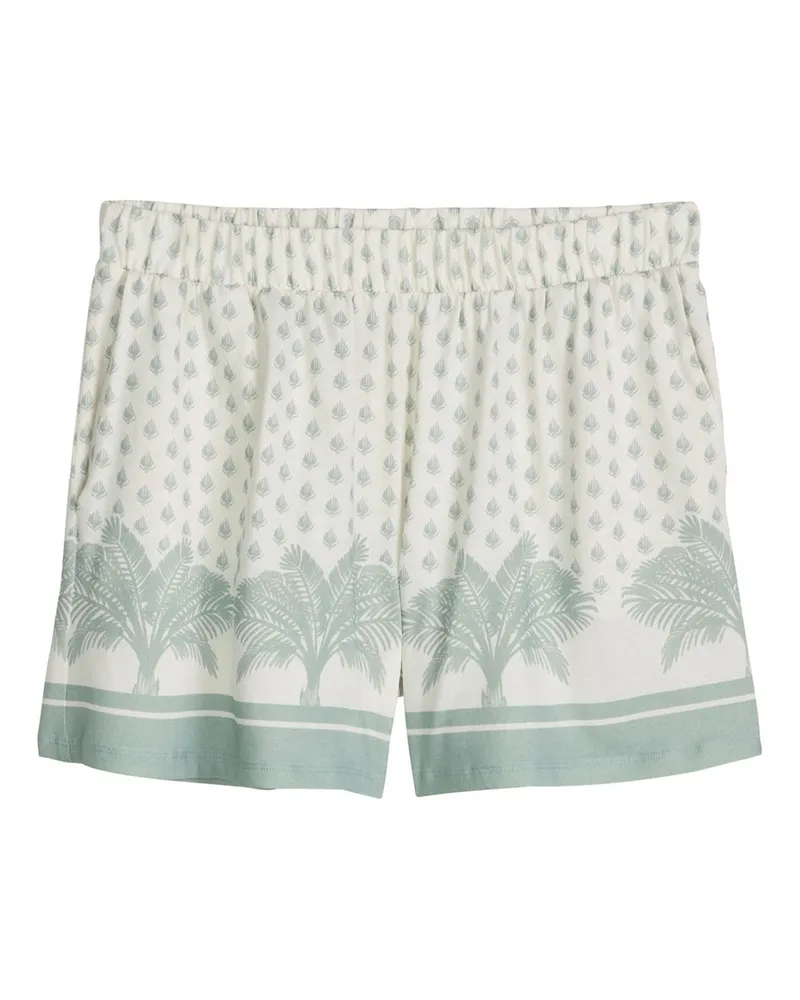 Marc O'Polo Marc O'Polo Damen Pyjamashorts Mix N MatchSchlafshorts, Pyjama Shorts, Nachtshorts Wollweiß