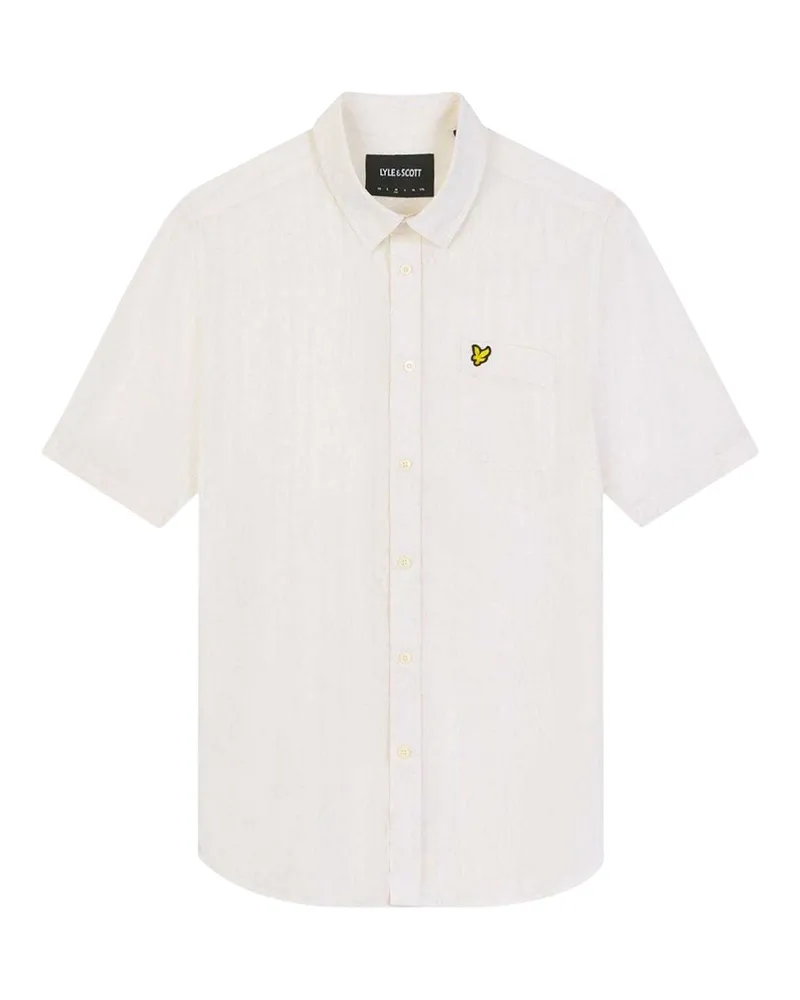 Lyle & Scott Hemd für Herren, Regulär (Weiß Weiß