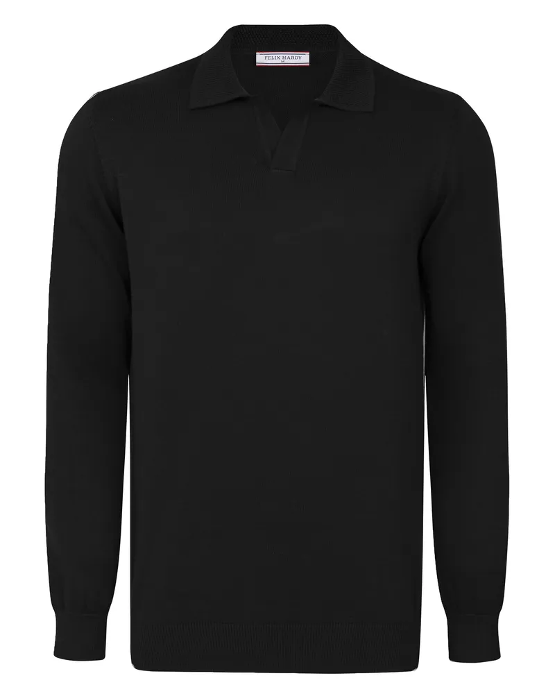 Felix Hardy Pullover Pullover Mit Polokragen Schwarz