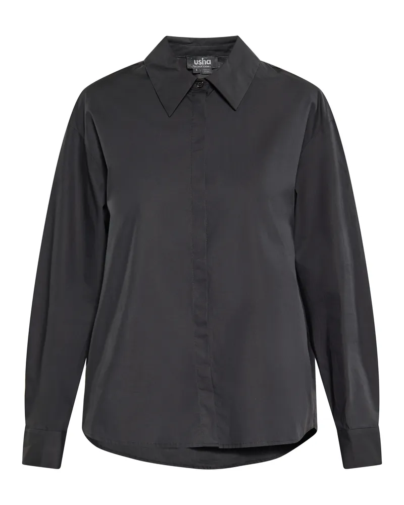 Usha Hemd Damen schwarz Schwarz