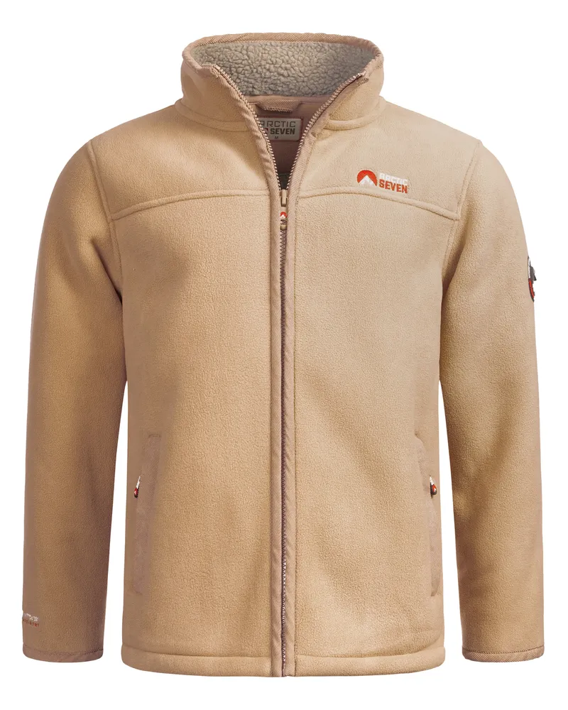 Arctic Seven Herren Fleece Jacke – Coffee Braun