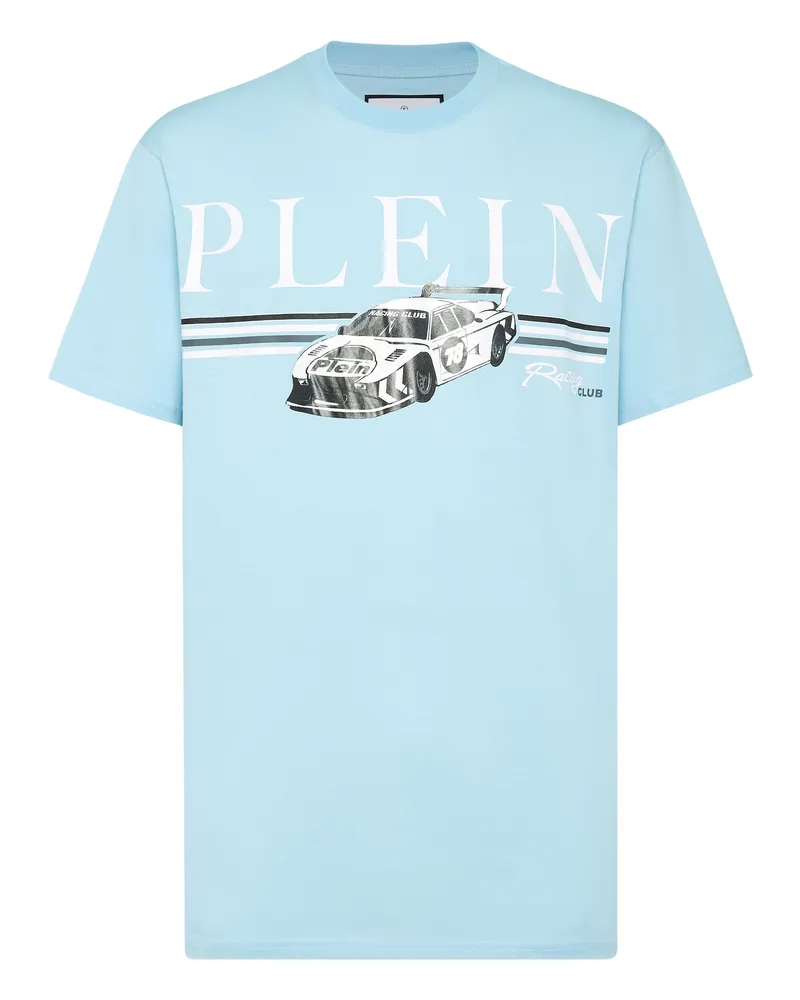 Philipp Plein T-Shirt Racing Hellblau
