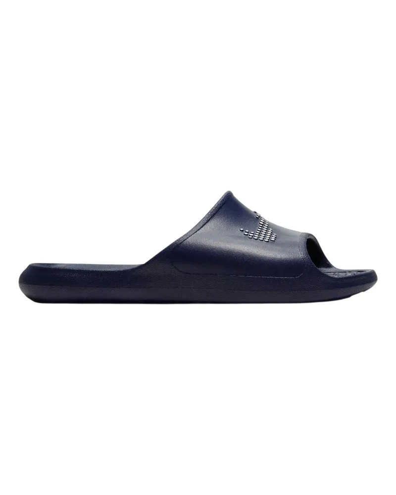 Nike Victori One" Swoosh Badesandale für Herren (Marine/Weiß Marineblau