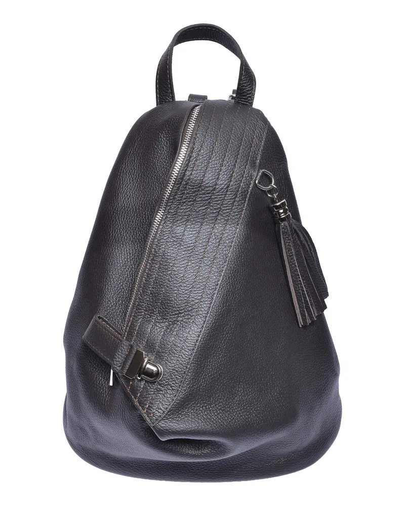 Isabella Rhea Zweifarbig Rindsledertasche Dunkelbraun