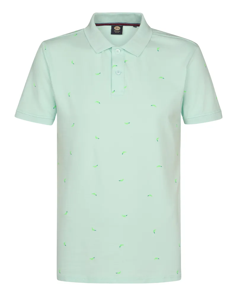 Petrol Industries Piqué Polo Escape Herren - Grün Mintgrün