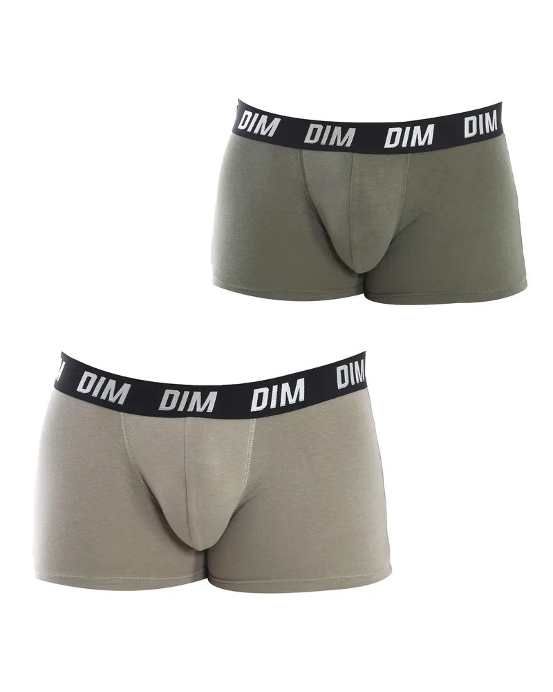 DIM Pack-2 Boxershorts Sport Stretch D0DA8 Mann Grün