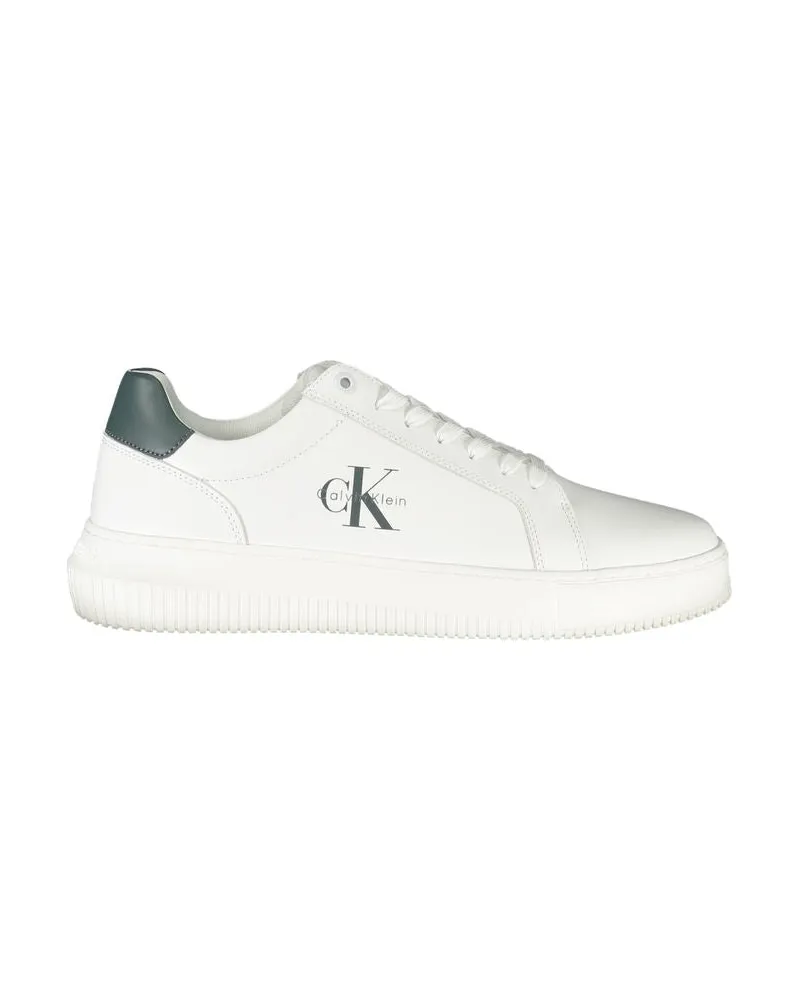 Calvin Klein Bianco Polyurethan Herren Sneaker Weiß
