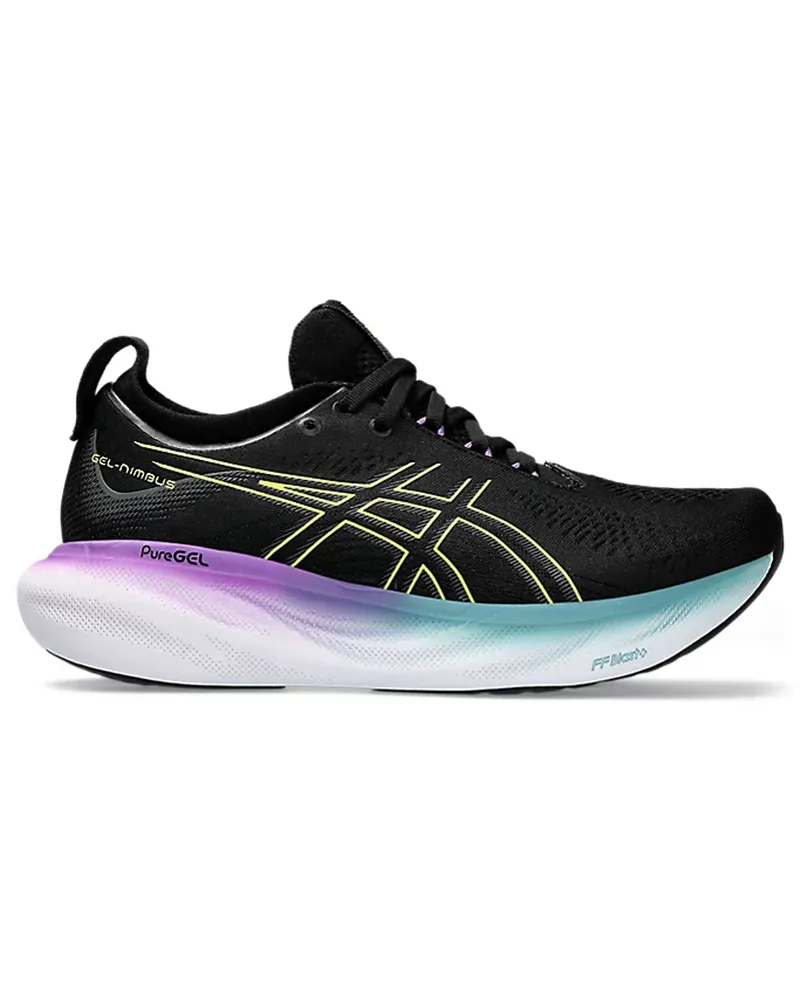 Asics Gel-Nimbus 25 Damen Schwarze Laufschuhe Schwarz