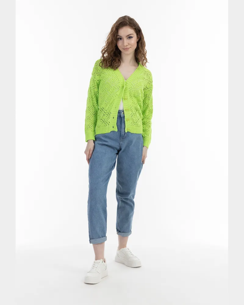 My Mo my Cardigan en tricot Grün